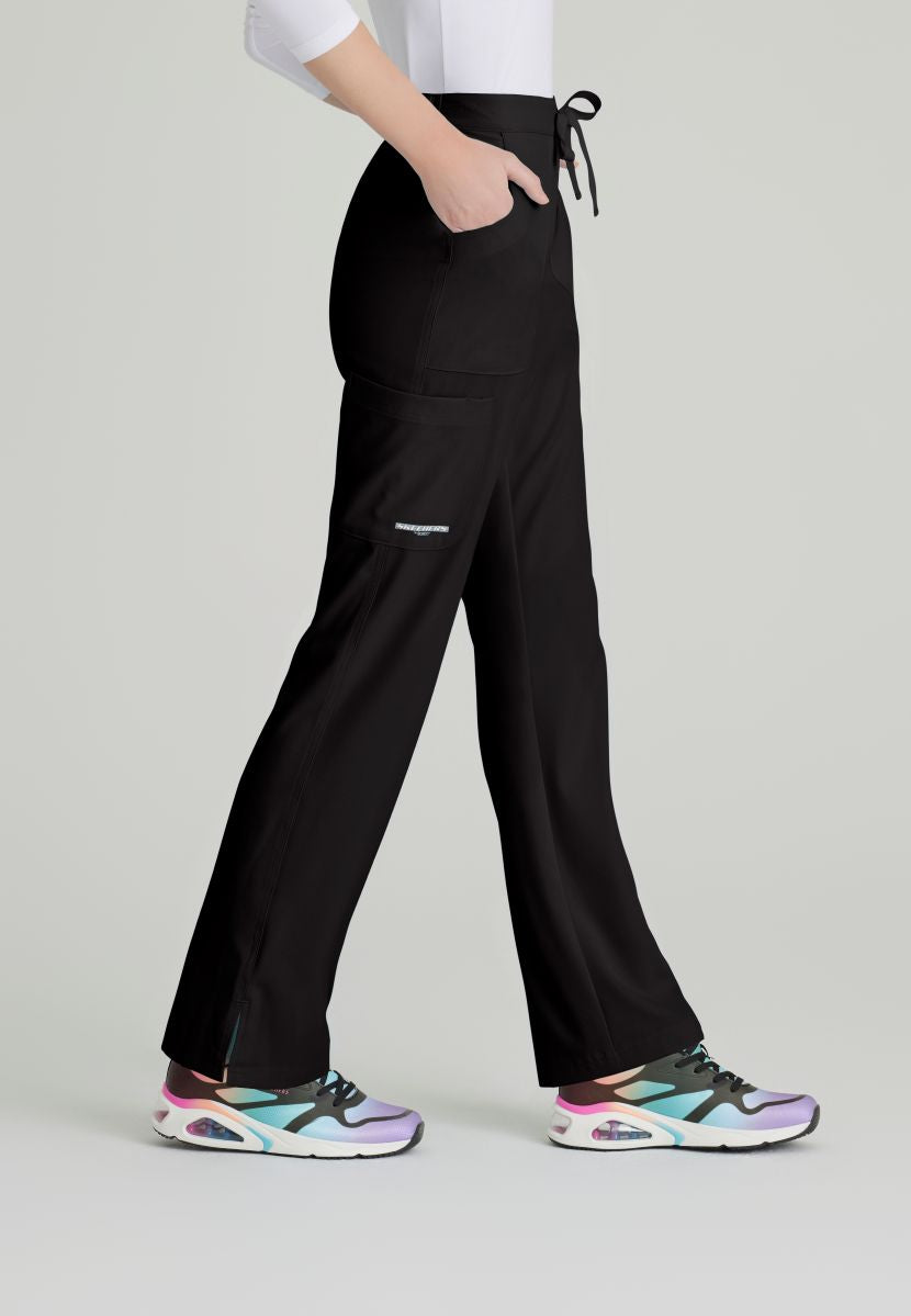 SKECHERS RELIANCE 3-POCKET FLAT FRONT PANTS  | BLACK