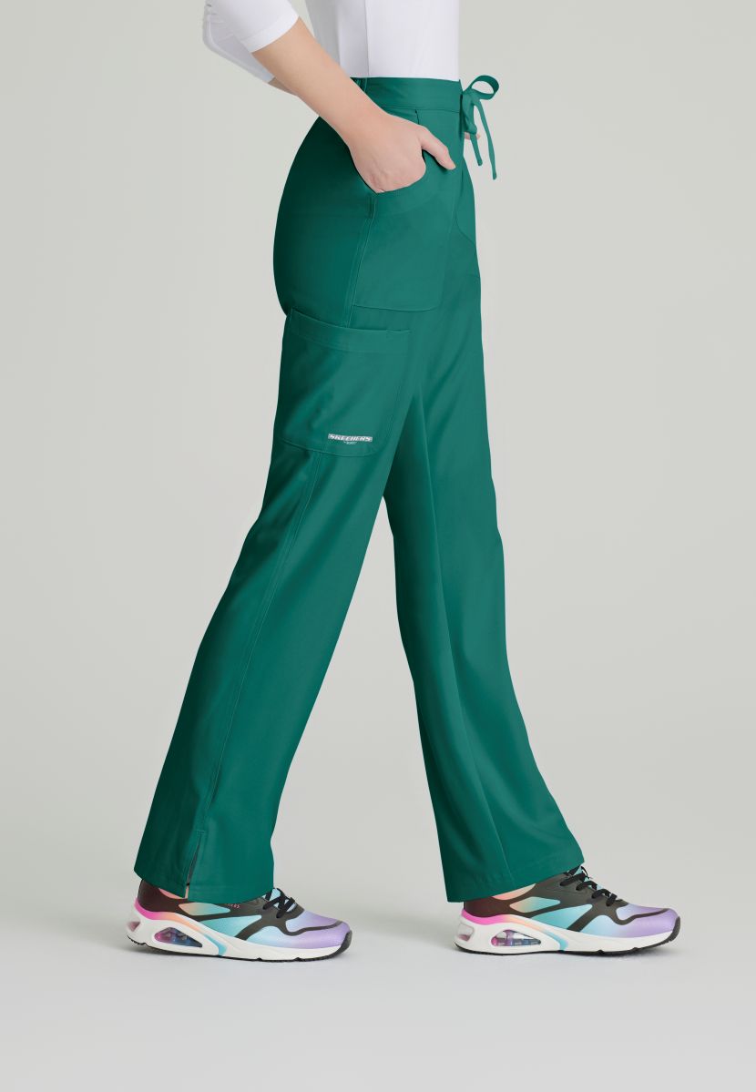 SKECHERS RELIANCE 3-POCKET FLAT FRONT PANTS  | Hunter Green